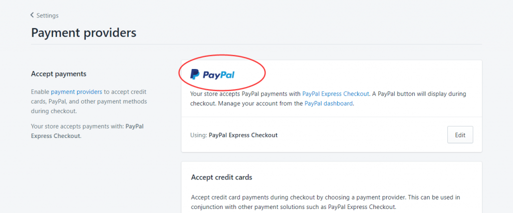 Shopify開店教程-Paypal收款方式的設置
